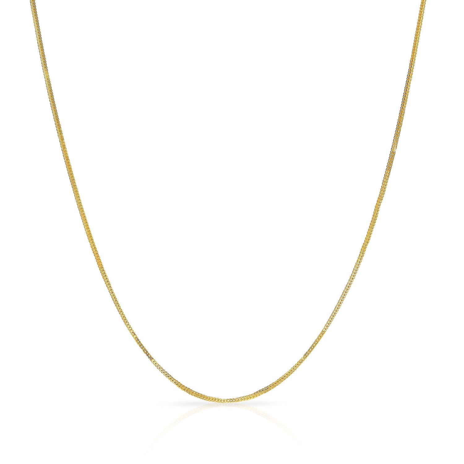 10k Fine gold Foxtail Chain Necklace (0.9 mm)