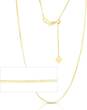 Load image into Gallery viewer, 14k Fine Gold 0.85mm Adjustable Snake Chain Necklace, 22”

