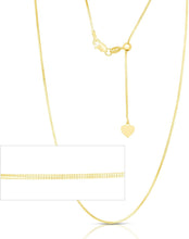 Load image into Gallery viewer, Floreo 14k Fine Gold 0.85mm Adjustable Snake Chain Necklace, 22”
