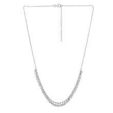 Load image into Gallery viewer, Sterling Silver Rhodium Plated Expandable Necklace with Hanging Beads, 16 Inch

