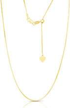 Load image into Gallery viewer, 14k Fine Gold 0.85mm Adjustable Snake Chain Necklace, 22”
