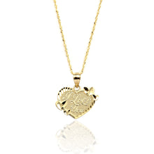 Load image into Gallery viewer, 10k Yellow Gold I Love You Heart Pendant Necklace for Women and Girls
