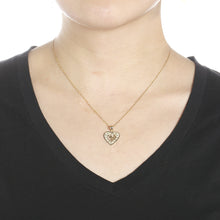 Load image into Gallery viewer, 10k Yellow Gold I Love You Sweetheart Heart Pendant Necklace for Women and Girls
