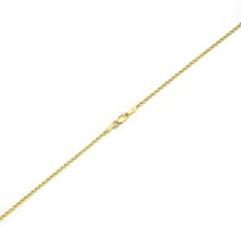 Load image into Gallery viewer, 10k Yellow Gold Hollow Rope Chain Necklace with Lobster Claw Clasp, 2mm
