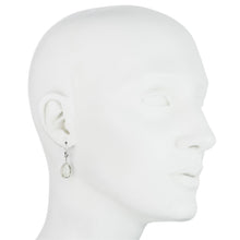 Load image into Gallery viewer, Sterling Silver Colored Stone Earring, Lever Back Closure, Pear shape, Bezel-Set
