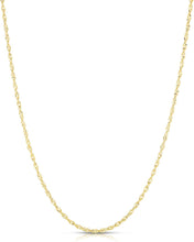 Load image into Gallery viewer, Floreo 14k Fine Gold 2mm Singapore Chain Necklace
