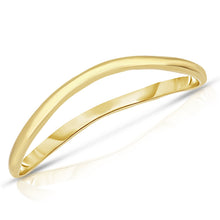Load image into Gallery viewer, Thin Comfort Fit Curved Wave Thumb Ring, 1.5mm, 10k Fine Gold
