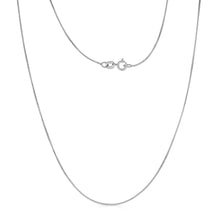 Load image into Gallery viewer, 10k Fine gold Box Chain Necklace (0.6 mm)
