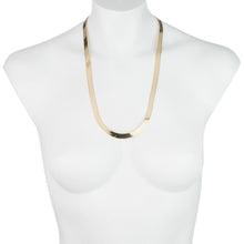 Load image into Gallery viewer, 10k Yellow Gold Super Flexible Silky Herringbone Chain Necklace 0.35 Inch, 9mm
