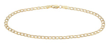Load image into Gallery viewer, 14k Yellow Gold Hollow Curb Cuban Chain Bracelet and Anklet, 0.14 Inch (3.5mm)
