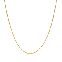Load image into Gallery viewer, 14k Fine gold Foxtail Chain Necklace (0.9 mm)
