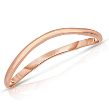 Load image into Gallery viewer, Thin Comfort Fit Curved Wave Thumb Ring, 1.5mm, 10k Fine Gold
