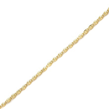 Load image into Gallery viewer, 10k Yellow Gold Turkish Rope Chain Bracelet and Anklet for Women and Men, 3.5mm
