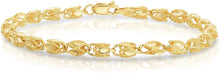Load image into Gallery viewer, 10k Yellow Gold 3.5mm Turkish Rope Chain Bracelet and Anklet

