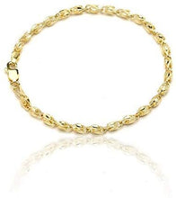 Load image into Gallery viewer, Floreo 10k Yellow Gold 2.5mm Turkish Rope Chain Bracelet and Anklet
