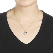 Load image into Gallery viewer, 10k Yellow Gold I Love You Heart Pendant Necklace for Women and Girls
