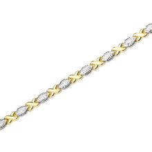 Load image into Gallery viewer, 10k Fine Gold Stampato Xoxo Friendship Hugs and Kisses Chain Bracelet
