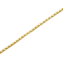 Load image into Gallery viewer, 10k Yellow Gold Friendship Mirror Heart Chain Bracelet and Anklet (0.12&quot;)
