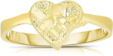 Load image into Gallery viewer, 10k Yellow Gold Extra Small Heart Nugget Ring
