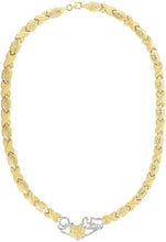 Load image into Gallery viewer, 10k Yellow Gold XOXO and Heart&quot;I Love You&quot; Lightweight Necklace or Bracelet (Optional Jewelry Set)
