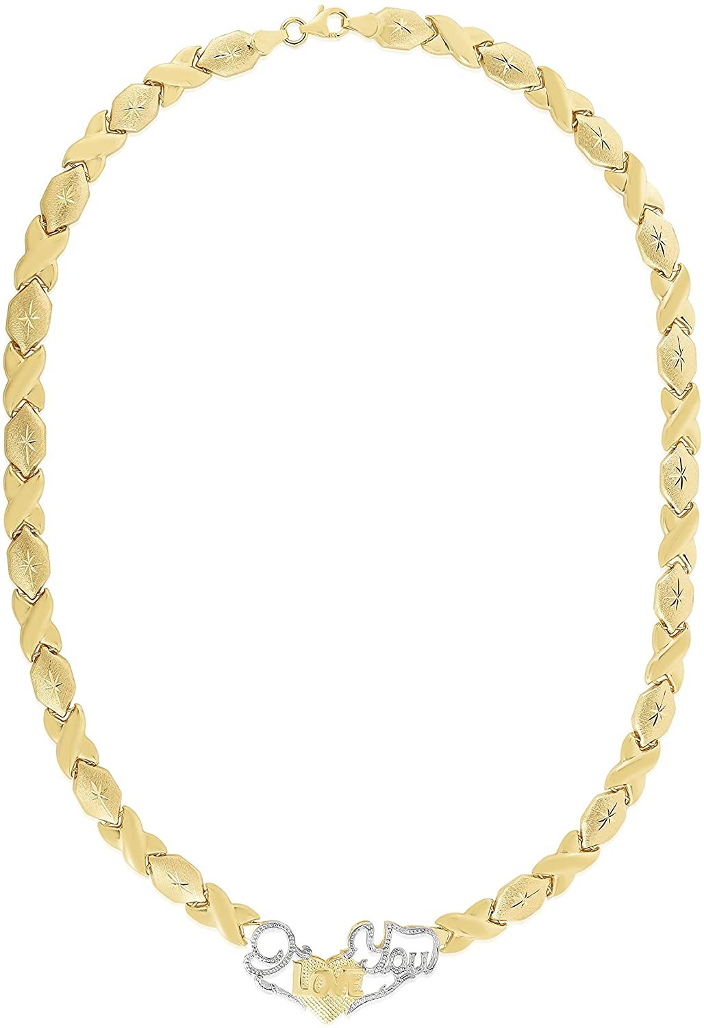 10k Yellow Gold XOXO and Heart