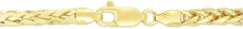Load image into Gallery viewer, Floreo 10k Yellow Gold 3.5mm Lightweight Palm Tree Round Wheat Necklace
