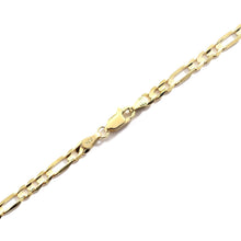 Load image into Gallery viewer, 10k Yellow Gold Solid Italian Figaro Chain Wrist and Ankle Bracelet, 0.16 Inch
