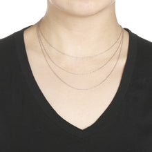 Load image into Gallery viewer, 10k Fine Gold Ultra Thin Singapore Chain Necklace, 0.04 Inch (1mm)

