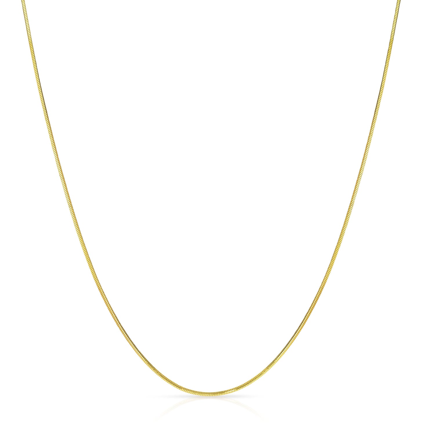 10k Fine gold Snack Chain Necklace (0.8 mm)