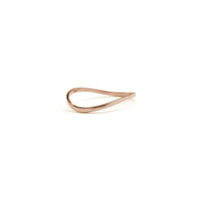 Load image into Gallery viewer, Comfort Fit Curved Double Wave Thumb Ring, 3mm, 10k Fine Gold
