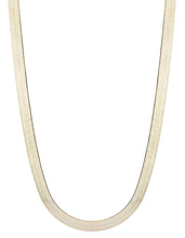 Load image into Gallery viewer, 10k Yellow Gold Super Flexible Silky Herringbone Chain Necklace 0.4 Inch, 10mm
