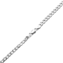 Load image into Gallery viewer, 10k Curb Cuban Chain Necklace, 0.16 Inch (4mm), All Sizes, Sterling Silver or Fine Gold
