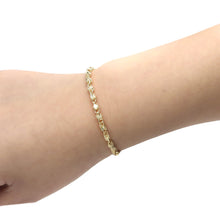 Load image into Gallery viewer, 10k Yellow Gold Turkish Rope Chain Bracelet and Anklet for Women and Men, 3.5mm
