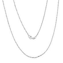 Load image into Gallery viewer, 10k Fine Gold Ultra Thin Singapore Chain Necklace, 0.04 Inch (1mm)
