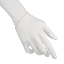 Load image into Gallery viewer, 10k Two-Tone Gold Curb Cuban Chain Bracelet and Anklet with White Pave, 0.1 Inch

