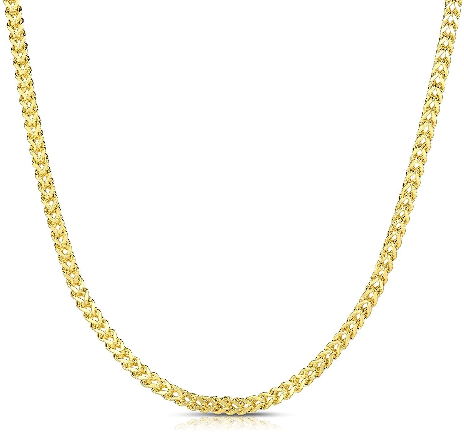 Floreo 10k Yellow Gold 4mm Lightweight Franco Chain Necklace