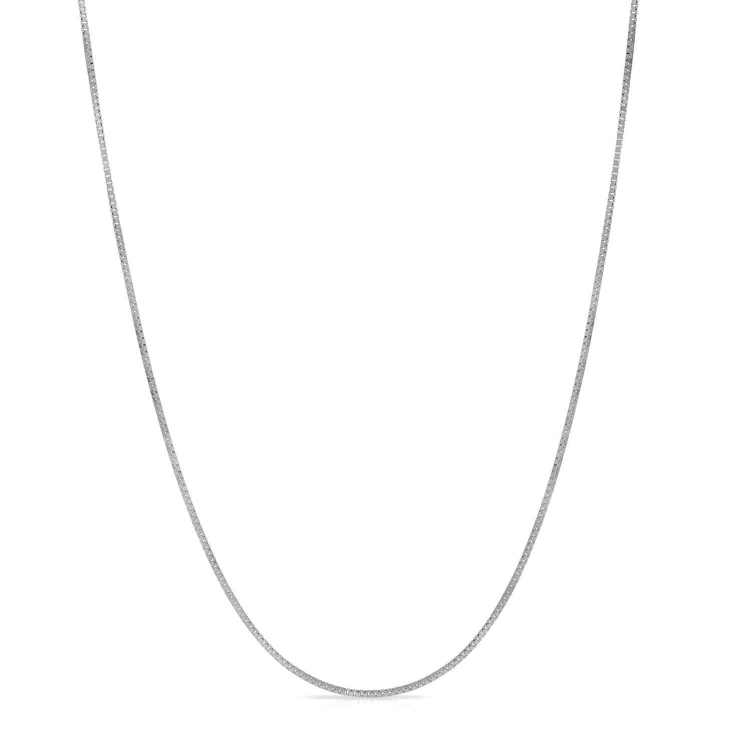 14k Fine gold Box Chain Necklace (0.9 mm)