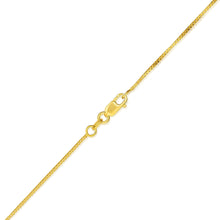 Load image into Gallery viewer, 14k Fine gold Box Chain Necklace (0.7 mm)
