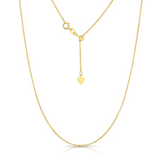 Load image into Gallery viewer, 10K Fine Gold Adjustable Wheat Chain necklace, 24 Inch

