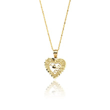 Load image into Gallery viewer, 10k Yellow Gold I Love You Sweetheart Heart Pendant Necklace for Women and Girls
