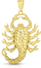 Load image into Gallery viewer, Floreo 10k Yellow Gold Scorpion Pendant for Necklace
