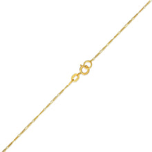 Load image into Gallery viewer, 10k Fine gold Figaro Chain Necklace for Girls and Boys(1.5 mm)
