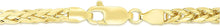 Load image into Gallery viewer, 14k Yellow Gold 2.7mm Lightweight Palm Tree Round Wheat Necklace
