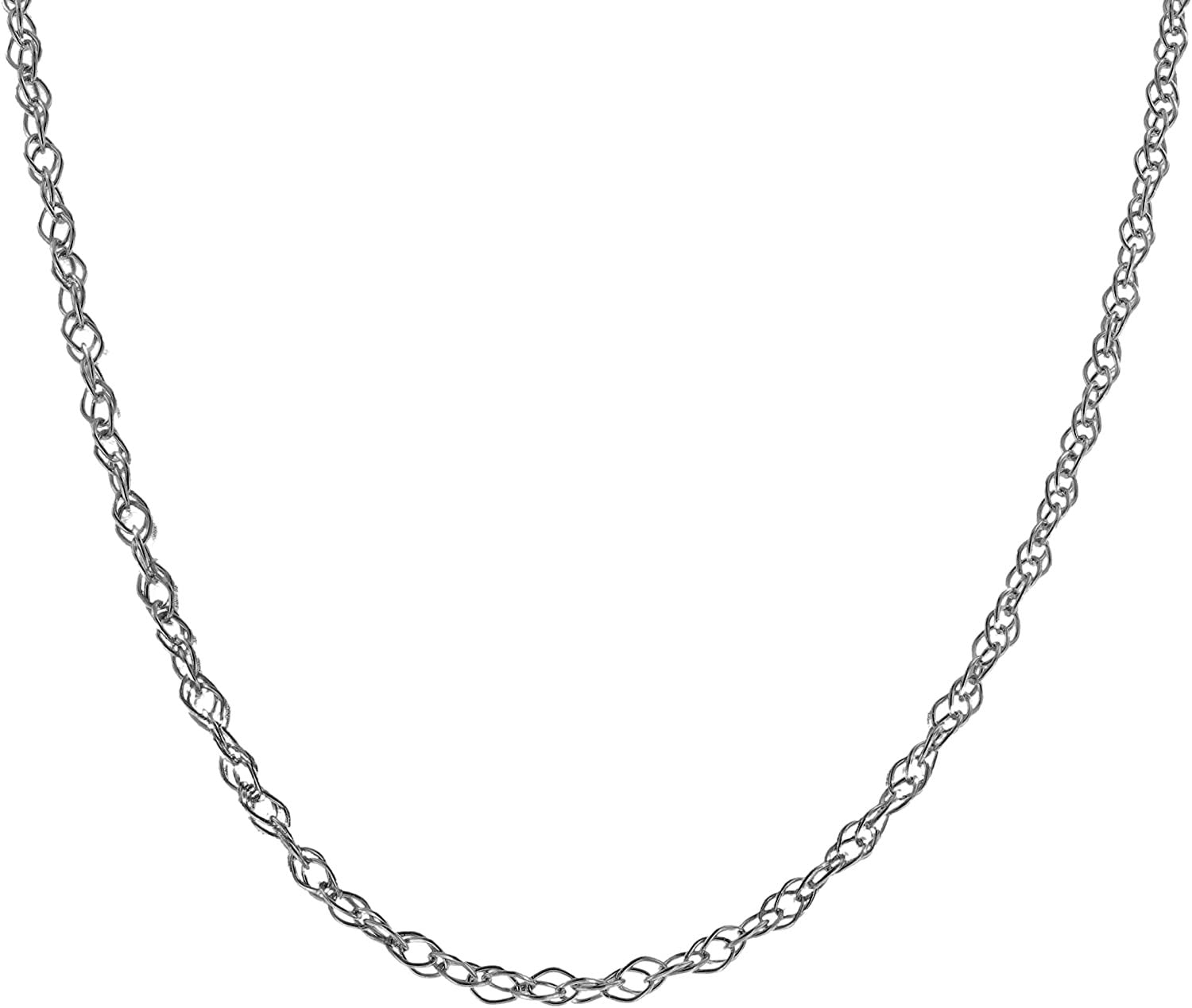 Flore 14k Fine Gold Ultra Thin Delicate Carded Rope Chain Necklace