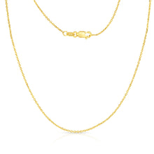 Load image into Gallery viewer, 10K Fine Gold Cable Chain Necklace, 1.1mm
