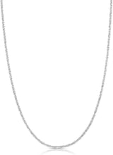 Load image into Gallery viewer, Floreo 14k Fine Gold 1.5mm Sparkle Criss Cross Chain Necklace
